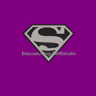 Superman Symbol Embroidery Design