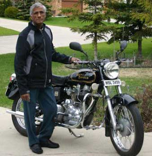 Winnipeg man and his Royal Enfield