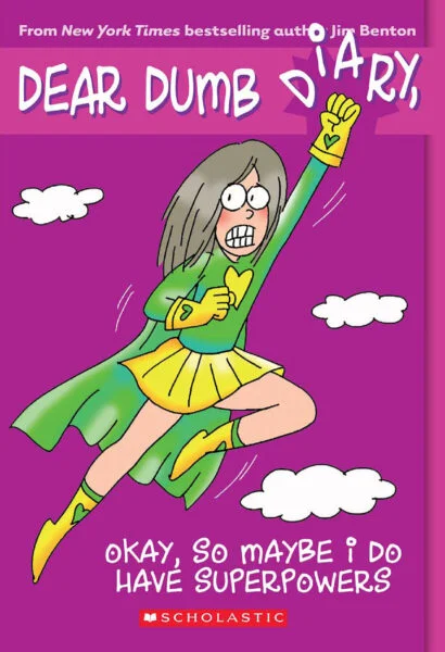Ebook details: Author: Jim Benton;  Illustrator: Jim Benton Publisher ‏ : ‎ Scholastic Paperbacks; Reissue edition (January 1, 2011) Language ‏ : ‎ English Paperback ‏ : ‎ 160 pages ISBN-10 ‏ : ‎ 9780545116152 ISBN-13 ‏ : ‎ 978-0545116152 Format: PDF Download Dear Dumb Diary #11: Okay, So Maybe I Do Have Superpowers PDF  Something strange is happening at Mackerel Middle School. Even stranger than Jamie and Isabella becoming friends with Angeline. (Which is still really, really strange.) Jamie can suddenly and inexplicably understand the weirdest and most mysterious creatures around Boys.  And there's only one logical explanation --- superpowers.