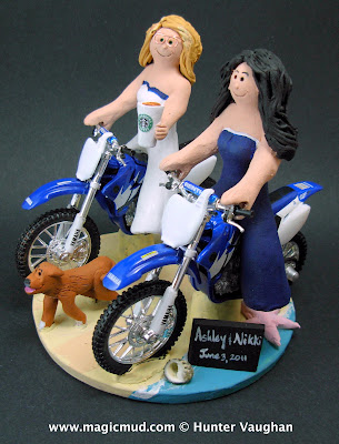 Gay Bikers Wedding Cake Topper The bikers are comingand they are gay 