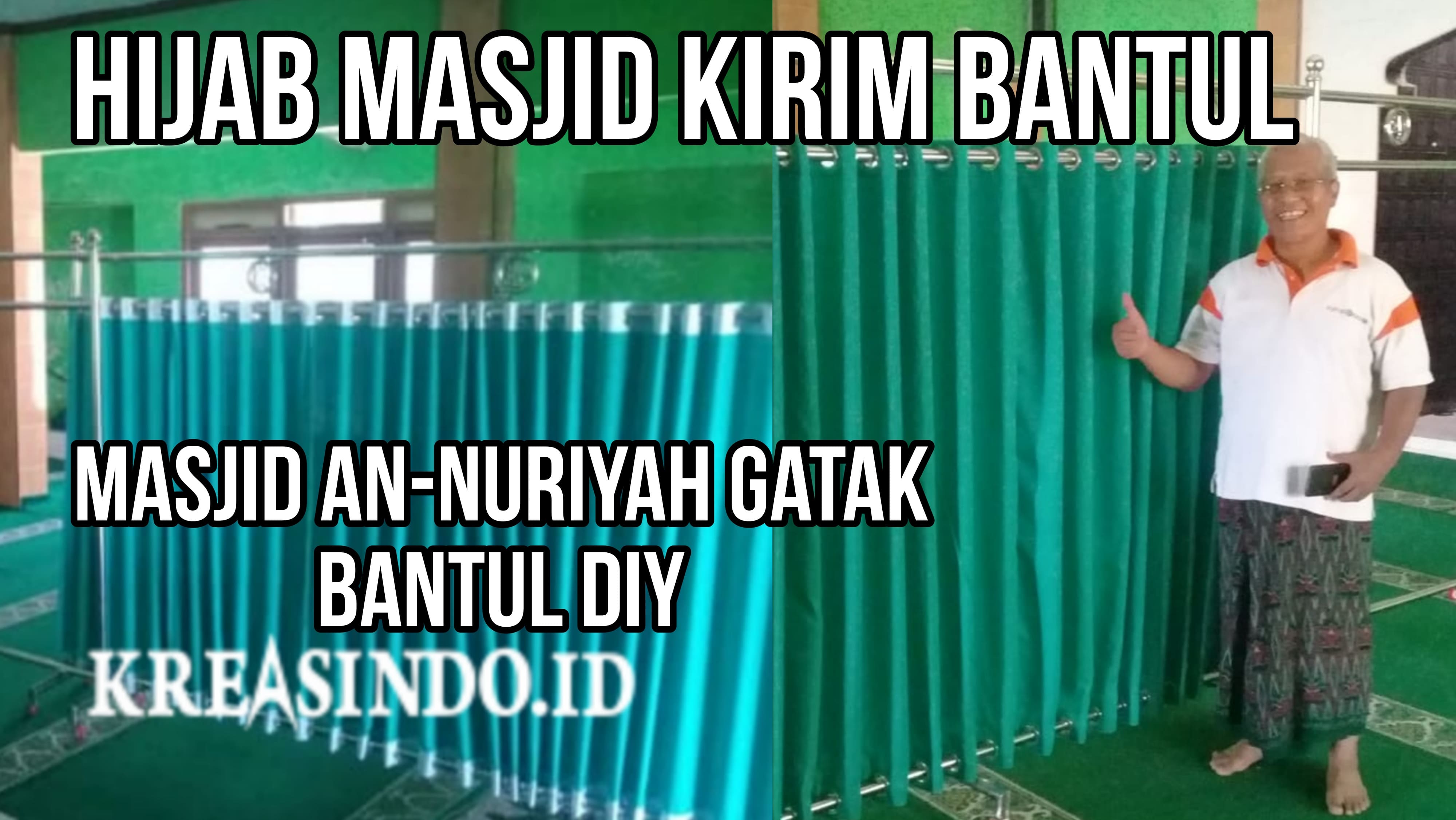 Hijab Masjid Stainless pesanan Masjid An-Nuriyah Bantul DIY