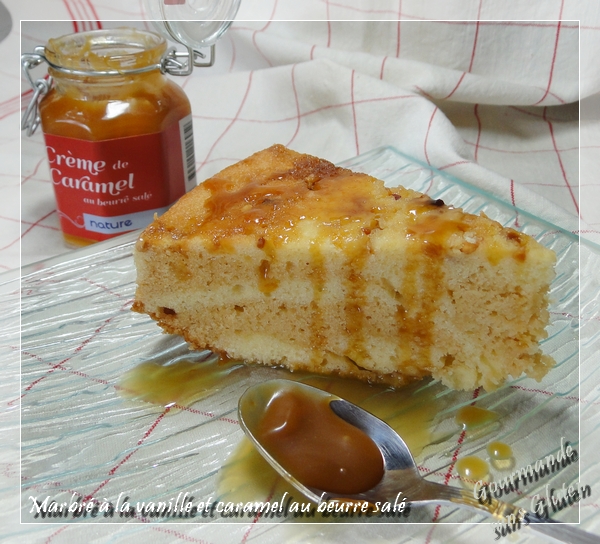 Marbré à la vanille et caramel au beurre salé