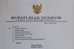 Herry Ario Naap ungkap Pemkab Biak Numfor Tutup Sementara Perbatasan Dengan Supiori