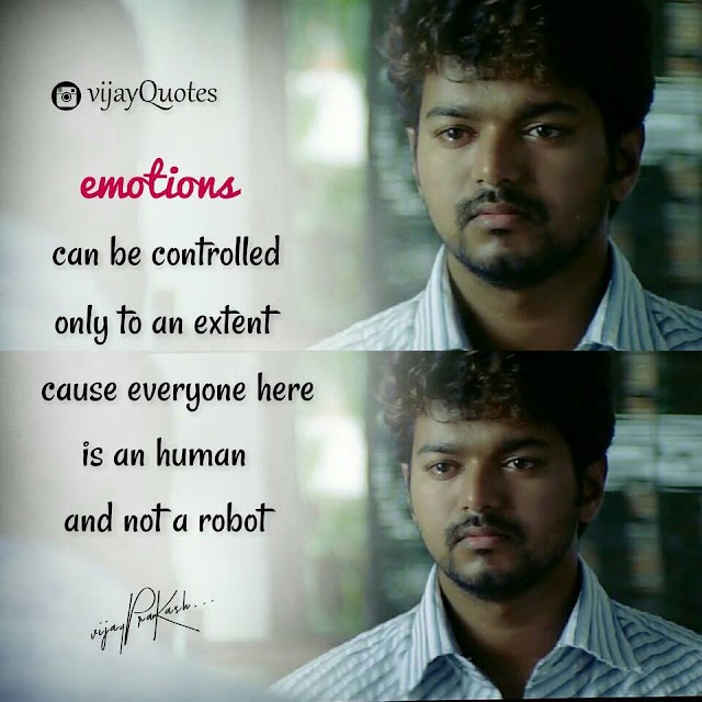 Vijay Emotions Can be Control | Top Vijay Quotes - Tamil Status Quotes