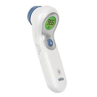 Braun No Touch - a thermometer from Braun, it works without touch or on the forehead