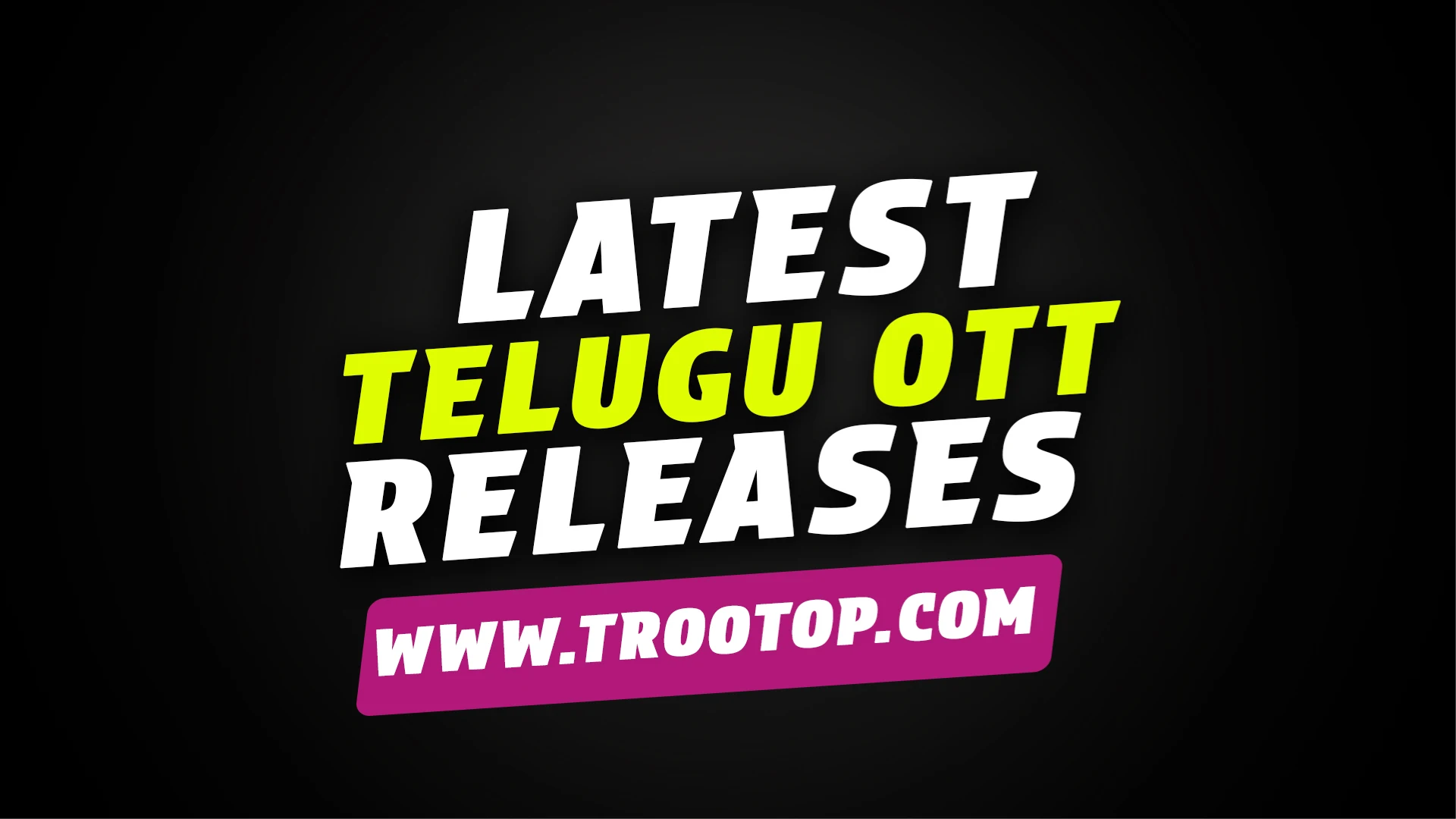 latest telugu ott releases