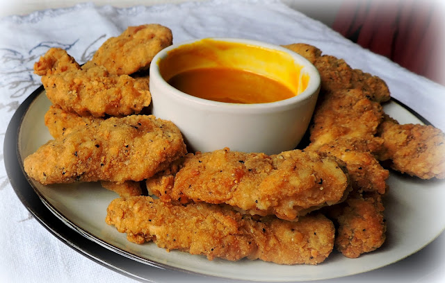 Chicken Strips with Honey Mustard Dip