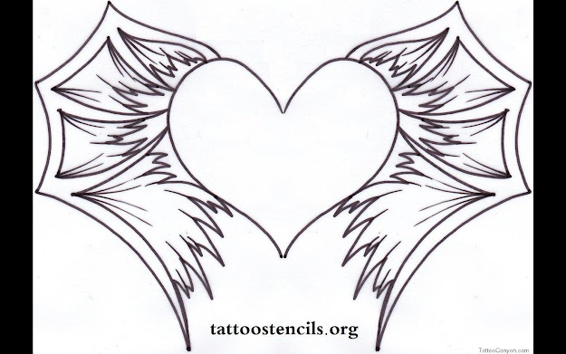 Hearts With Wings Coloring Pages Only Coloring Pages For Hearts With Wings  Coloring Pages