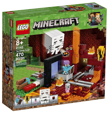 LEGO Minecraft - 21143 El portal al infierno | 2018 | Juego de construcción | COMPRAR JUGUETE - TOYS - JOGUINES | the Nether Portal  caja