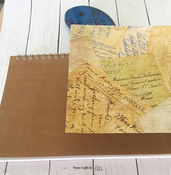 Easy step-by-step tutorial with pictures to make your own notebook for travel