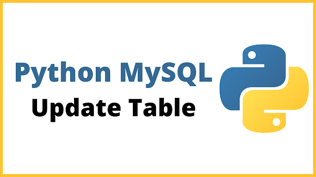 How To Update The Selected Row In MySQL Database Table Using Python Python MySQL Update Table