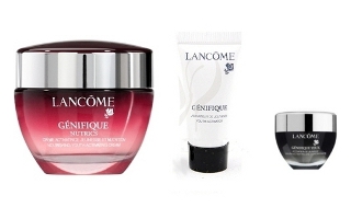 zestaw kosmetyków firmy Lancome, Lancome Genifique Youth Activating Cream, Genifique Youth Activating Concentrate, Lancome Genifique Yeux