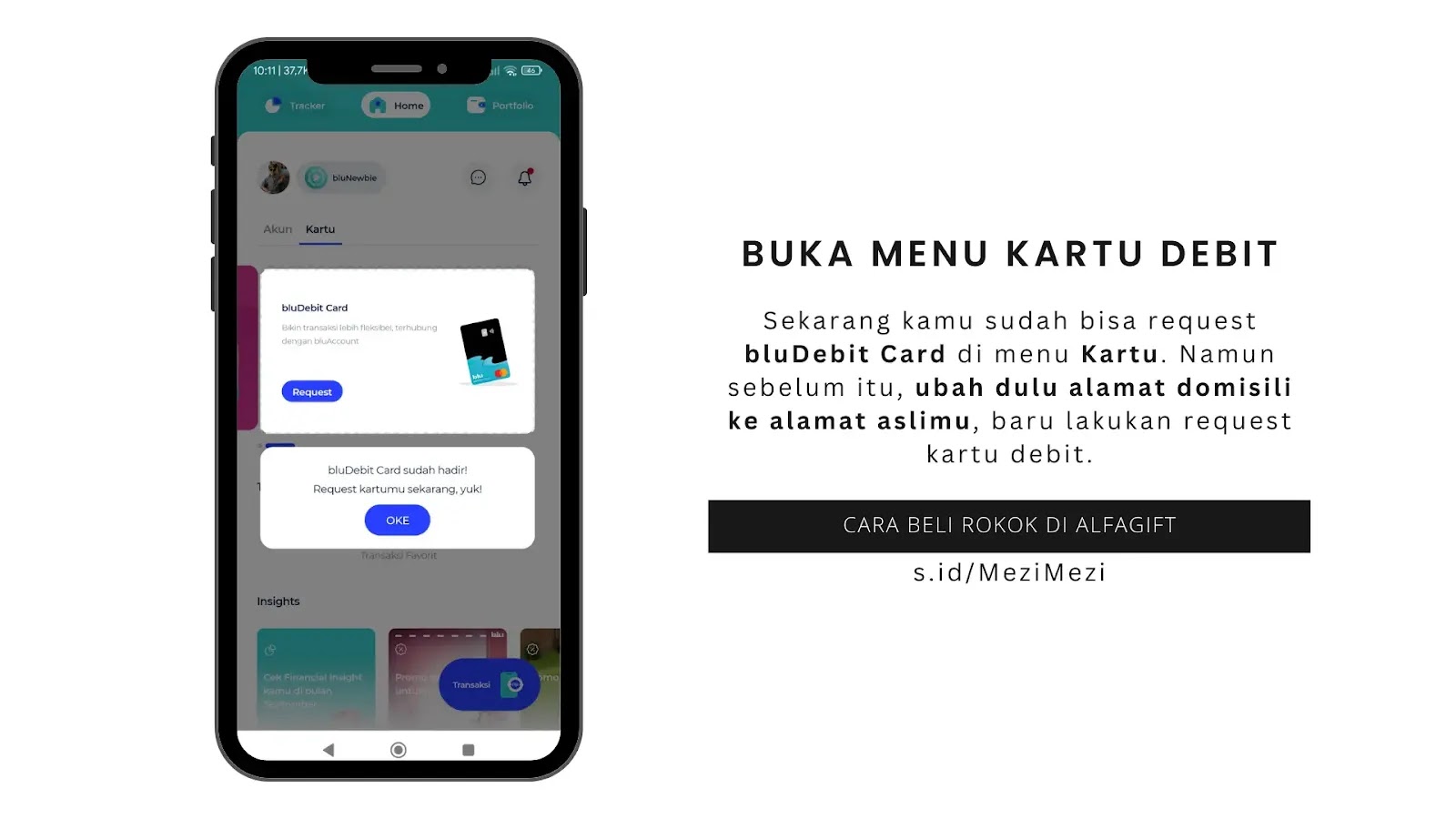 Trik Request Kartu Debit Blu ke Luar Jabodetabek by @aezife