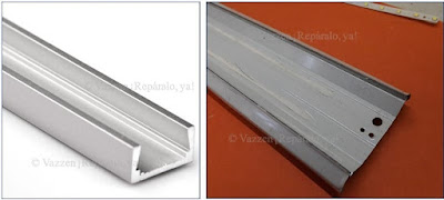 Una tira de aluminio o una lamina reflectora de alguna lampara fluorescente sirven como disipador de calor.