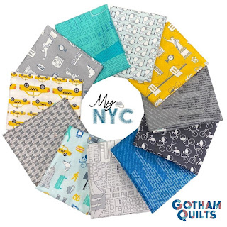 My NYC fabric from Gotham Quilts