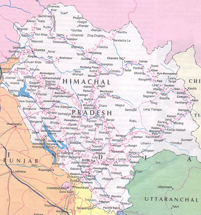 Himachal Pradesh Tourism | Himachal Pradesh Map