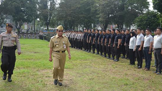 Antisipasi Bencana Alam, Polres Salatiga Gelar Apel Kekuatan Pasukan