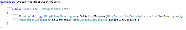 Routing and Action Selection in Web API