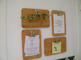 Mini bamboo clipboards - Planchettes à pince, en bambou