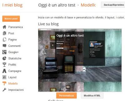 Come ripristinare il modello di un blog su blogger