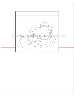 pop up card coffee pot