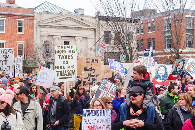 Portsmouth, New Hampshire January 2017 photos by Corey Templeton of the Women's March in Market Square.