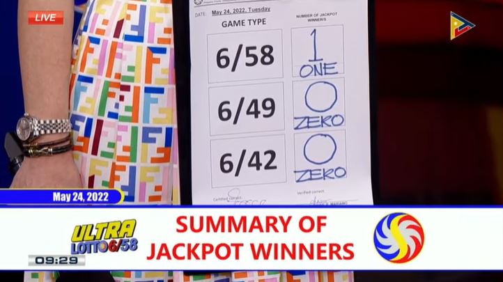 Lone bettor wins Php 100-M Ultra Lotto 6/58 jackpot