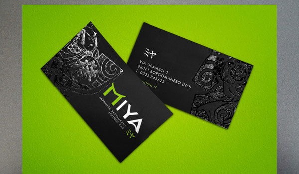 black freaky business cards