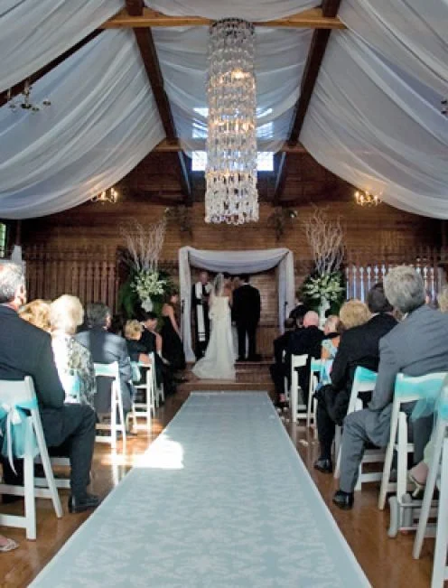 casamento azul e branco