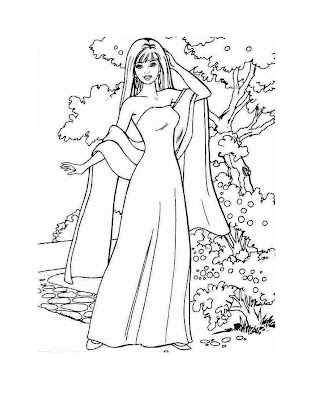 coloring pages for girls barbie. And here is Barbie the prom