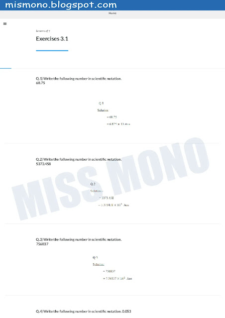 BISE Sindh Class 10 Notes of Maths Chapter- 3