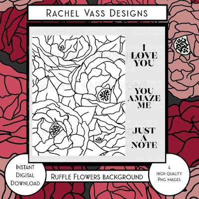 Rachel Vass Designs - Romantic Ruffle Background