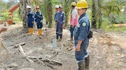 PAM Obvitnas Penertiban Sumur Minyak illegal Di Area Kawasan Pertamina (EP Zona-1 Field Jambi) Kabupaten Batanghari Provinsi Jambi.