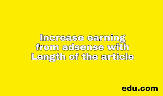 Length of article is also an important part of your blog or website and also for increase the adsense earning, but if anyone's query is solved in just one paragraph