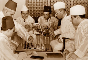 Equipo marroquí en la Olimpiada de Ajedrez de la Habana 1966