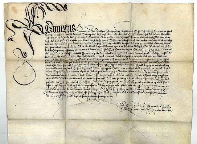 Секретарское охранное письмо, предшественник паспорта, купца и дипломата Ансельма Адорнеса (1424–1483 гг.)
