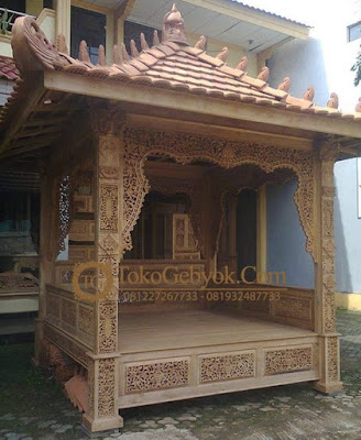 Gazebo Jati Gebyok Ukir