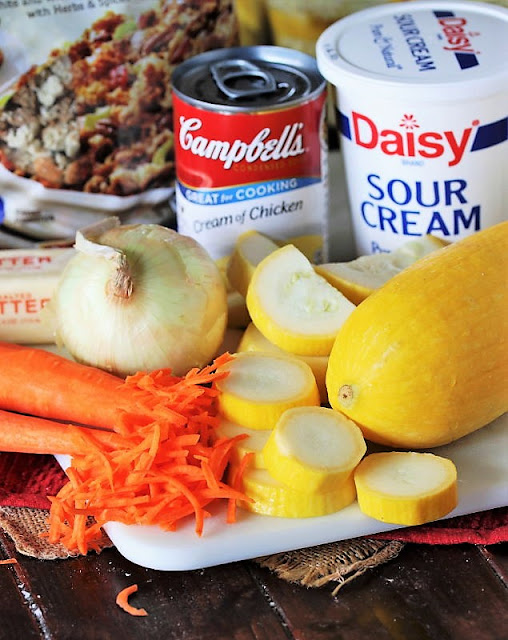 Favorite Summer Squash Casserole Ingredients Image