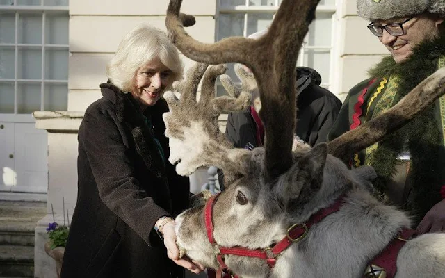 Queen Camilla is patron of Helen and Douglas House and of Roald Dahl's Marvellous Children's Charity. Decorate the Christmas tree