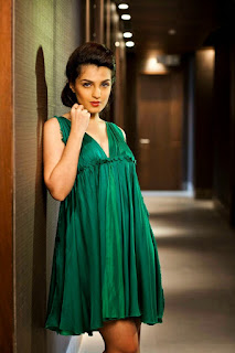 Shiny Doshi In Green Nighty