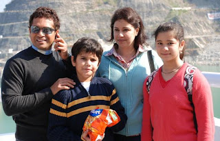 sachin tendulkar Family photo