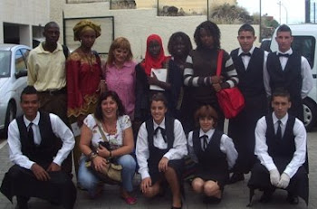Con el alumnado de Restaurante y bar