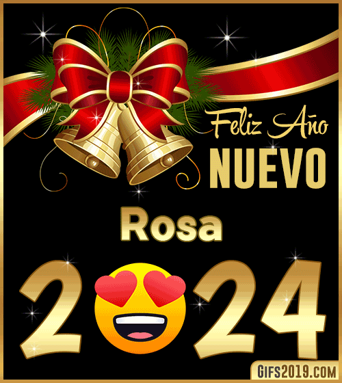 Feliz año nuevo 2024 Rosa