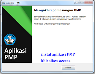 cara instal aplikasi PMP SD SMA SMP
