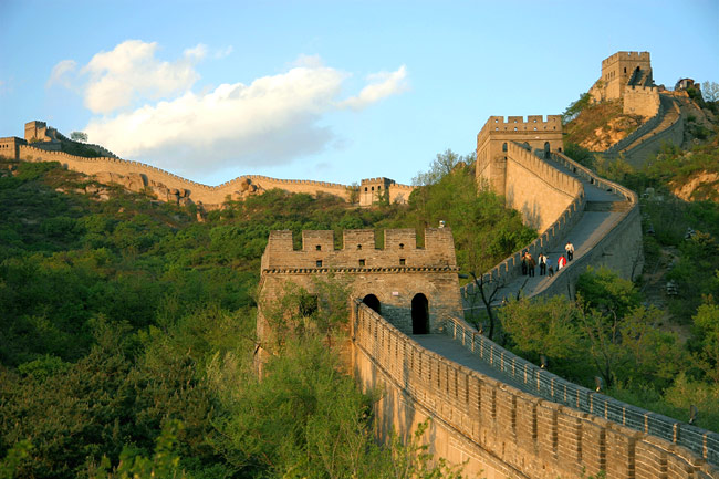 great wall in spring