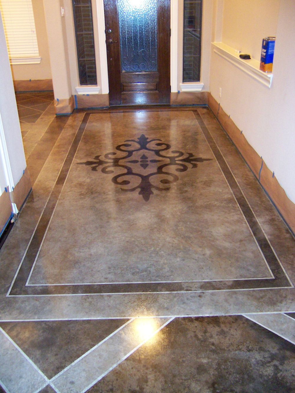 Cement floor stain