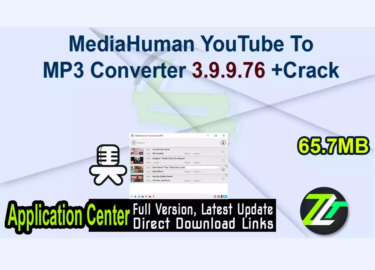 MediaHuman YouTube To MP3 Converter 3.9.9.76 +Crack