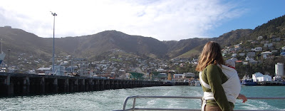 on the ferry