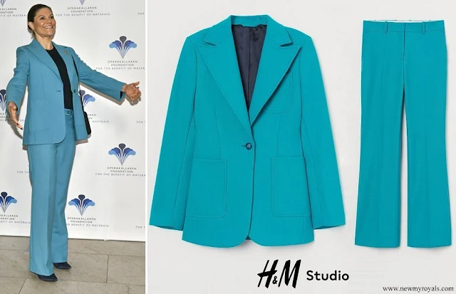 Crown Princess Victoria wore H&M wool blend blazer and trousers