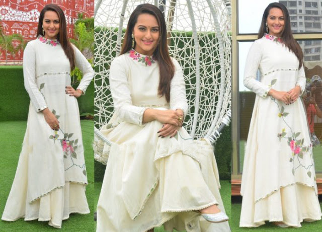 Sonakshi Sinha in Purvi Doshi Kurta and Palazzo Pants